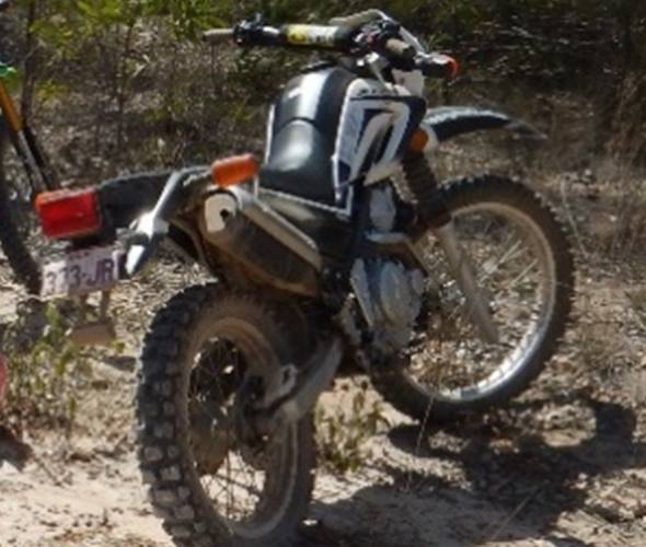 2013 Yamaha XT250 learner hire motorcycle